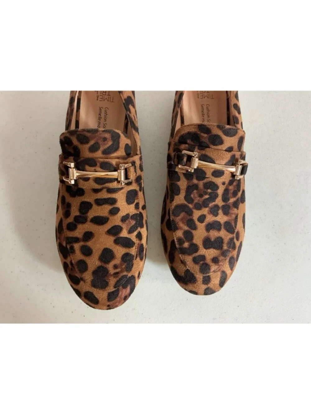 Leopard Print Loafers Flats Womens 8